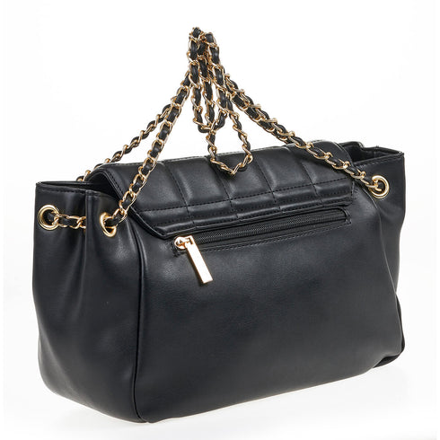 Verde Γυναικεία Τσάντα Ώμου 16-7106 Μαύρο